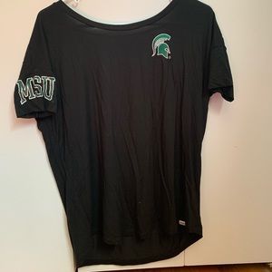 Victoria Secret PINK MSU lowback tee (New w/ Tags)